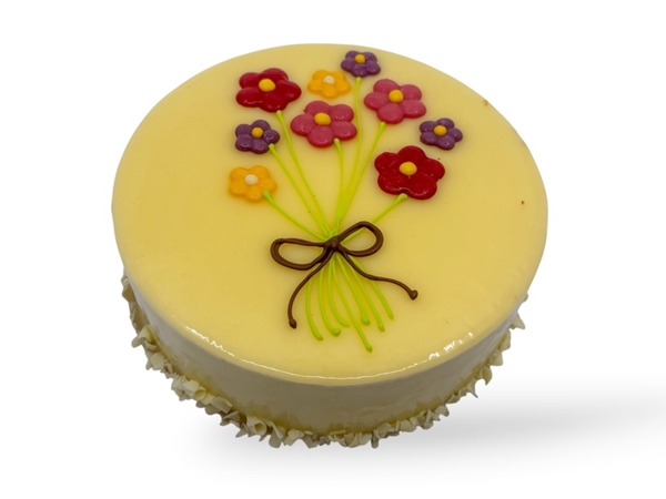 Cheesecake lemon-bosbes taartje