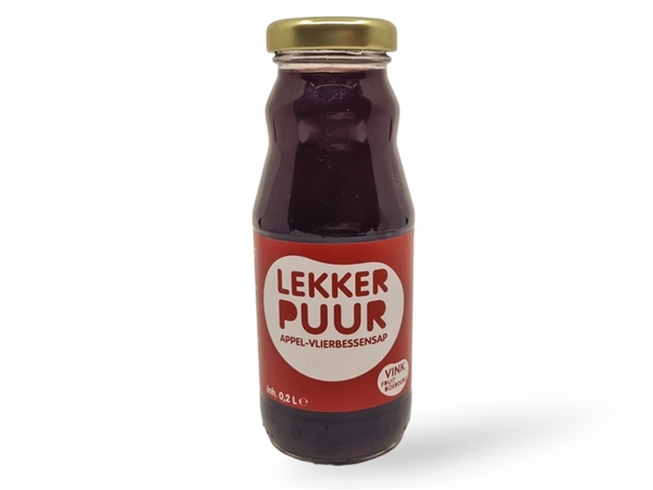 Lekker Puur Appel-Vlierbessensap 200 ml